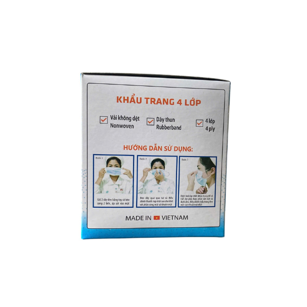 Khẩu trang y tế 4 lớp trắng ( Khẩu trang Oxygen Mask Trắng)