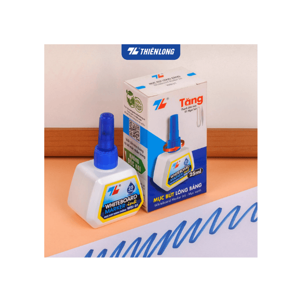 Mực bút lông bảng WBI-01 (Xanh) Thiên Long