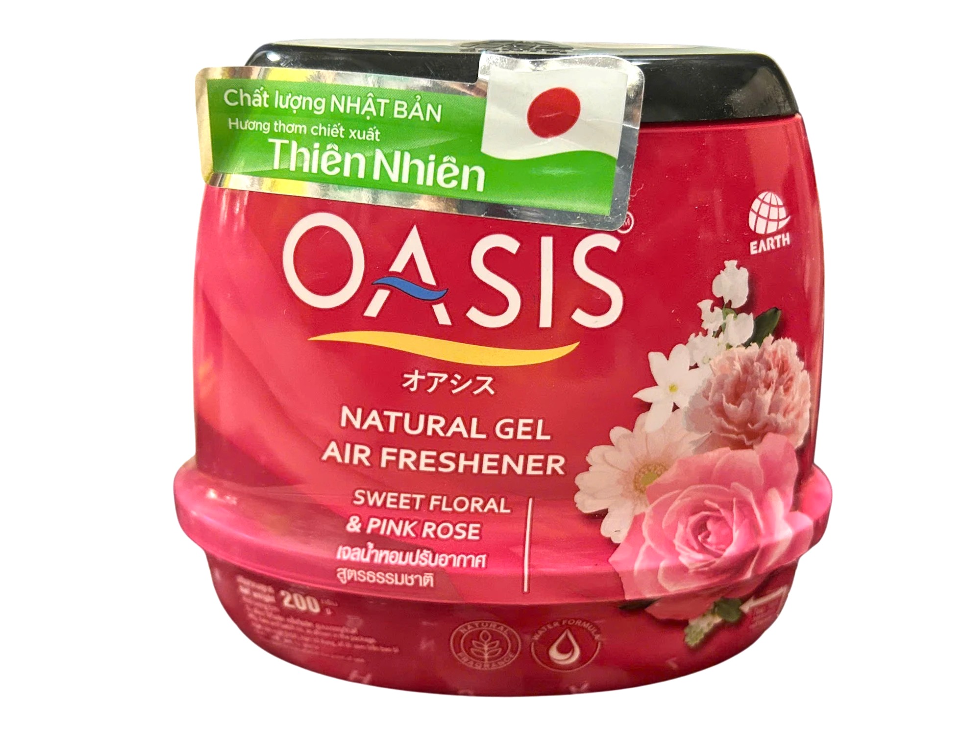 Pink Roses Oasis Sáp thơm OASIS Natural Gel Sweet Floral & Pink Rose 200g | VISTACO