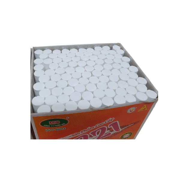 Phấn MIC trắng không bụi ( 100 viên/hộp) - PHẤN TRẮNG KB 100V - 221