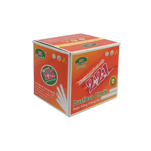 Phấn MIC trắng không bụi ( 100 viên/hộp) - PHẤN TRẮNG KB 100V - 221