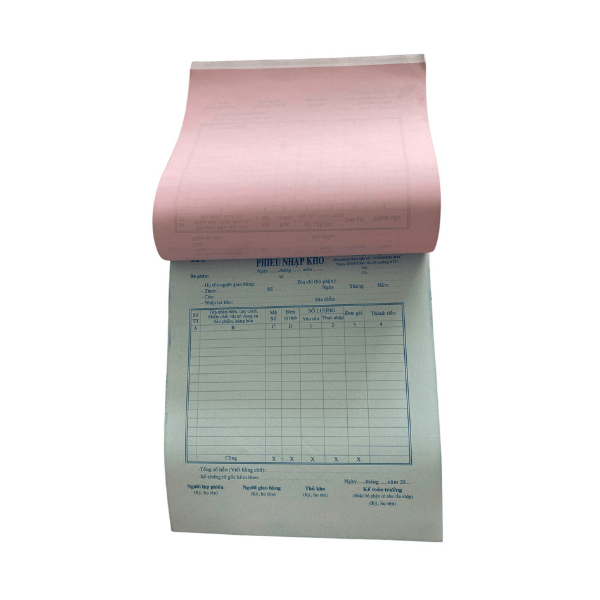 Phiếu nhập kho 3L A4 (50 bộ)