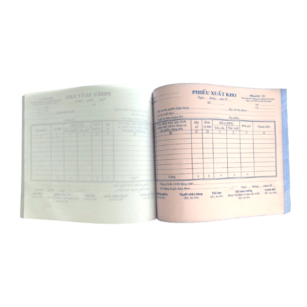 Phiếu xuất  kho 3 liên (50 bộ) 16*21 ( Biểu mẫu 3 Liên - 50 bộ (Phiếu Xuất kho) )