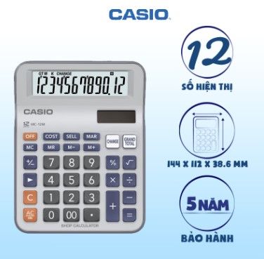 Máy tính Casio MC12M