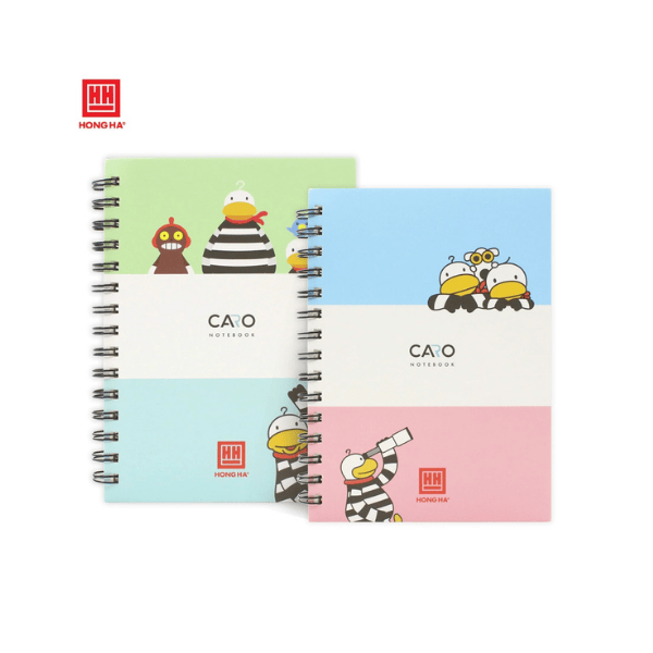 Sổ lò xo kẻ caro 200 trang A5 Hồng Hà Oringa - 4175