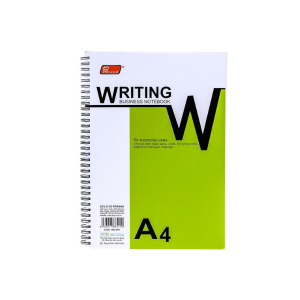 Sổ lò xo PGrand A4 (200trang 6q/lốc) ( Sổ lò xo A4 100T )