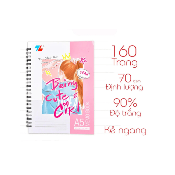 Sổ lò xo A5 TL 160tr MB004 70gms ( Sổ Lò Xo A5 MB004 )