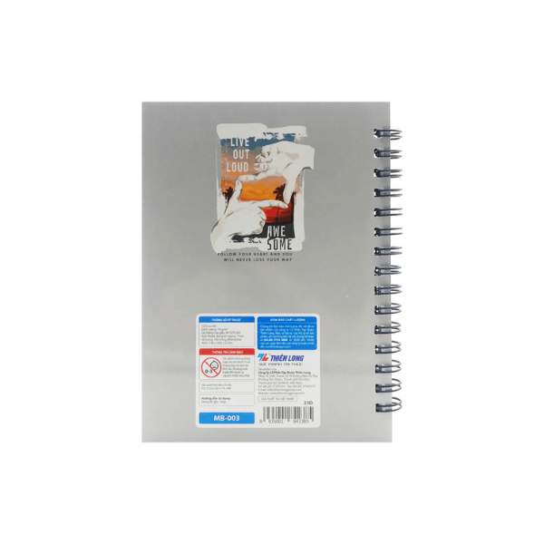 Sổ lò xo A6 TL 160tr MB003 70gms