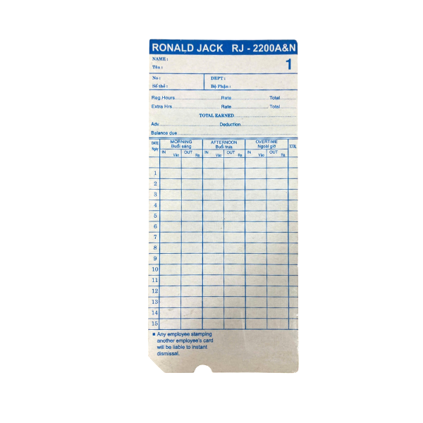 Thẻ chấm công