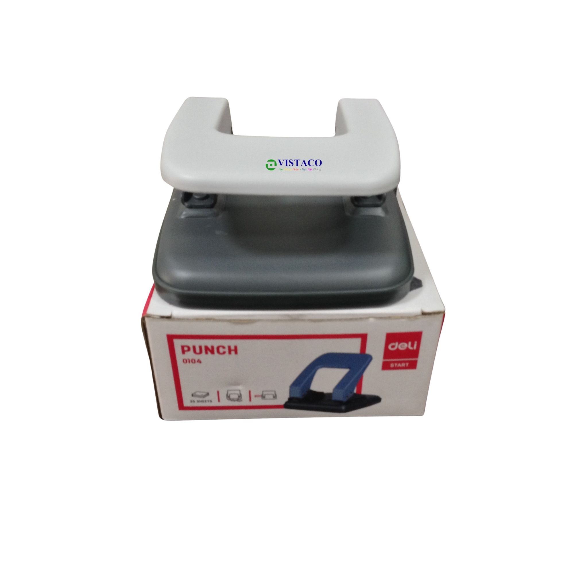 Bấm 2 lỗ - 35 tờ Deli E0104
