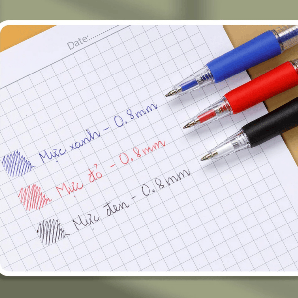 Bút bi TL025 Grip xanh Thiên Long ( Bút bi TL-025 )