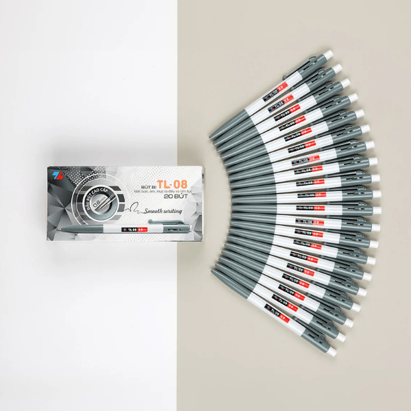 Bút bi TL08 đen Thiên Long