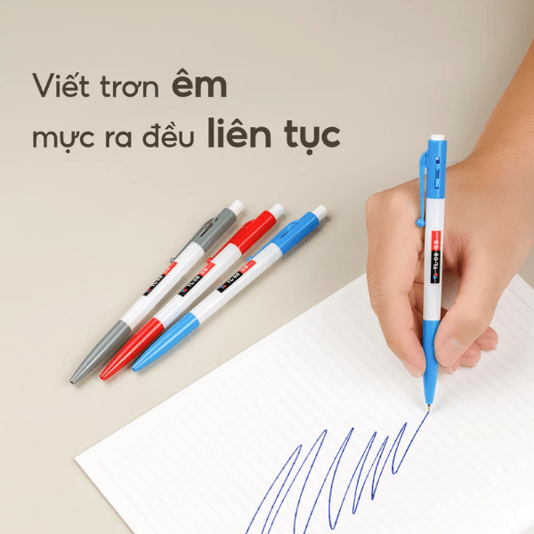 Bút bi TL08 đen Thiên Long