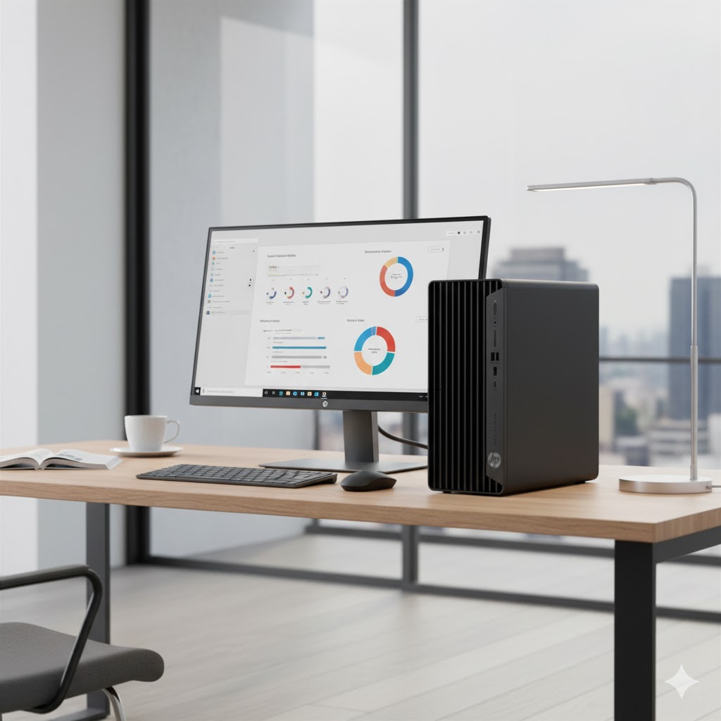 Máy tính để bàn HP Pro Tower 400 G9 i3-13100(4*3.4), 8GB DDR5,512GB SSD,Intel Graphics