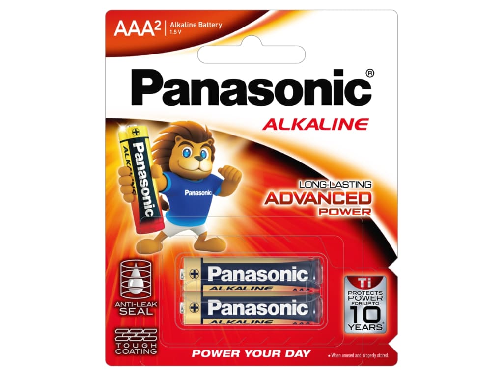 Pin 3A Panasonic Alkaline LR03T/2B (Pin Panasonic LR03T/4B-V)