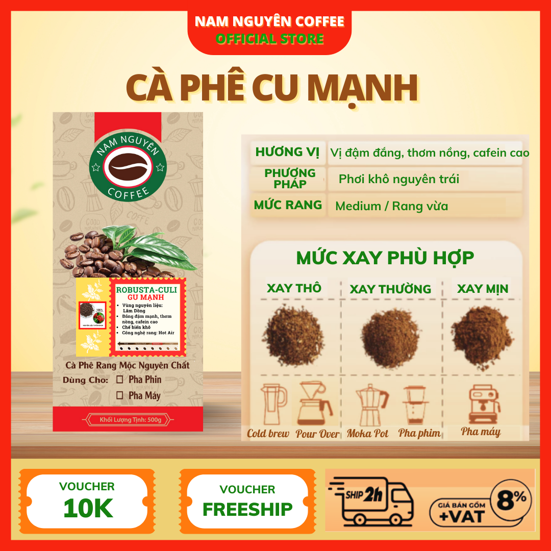 Cà phê Gu mạnh - Mẫu dùng thử