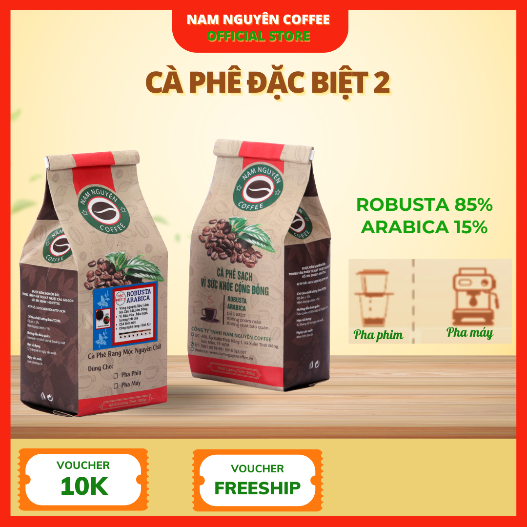 Cà phê rang mộc nguyên chất Đặc biệt 2, cà phê 5kg giá sỉ danh cho quán