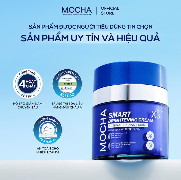 Combo Chăm Sóc Da Nám Hiệu Quả: Kem Dưỡng Nám & Tinh Chất Nám + Tặng 1 Kem Chống Nắng + 1 Sữa Rửa Mặt B5