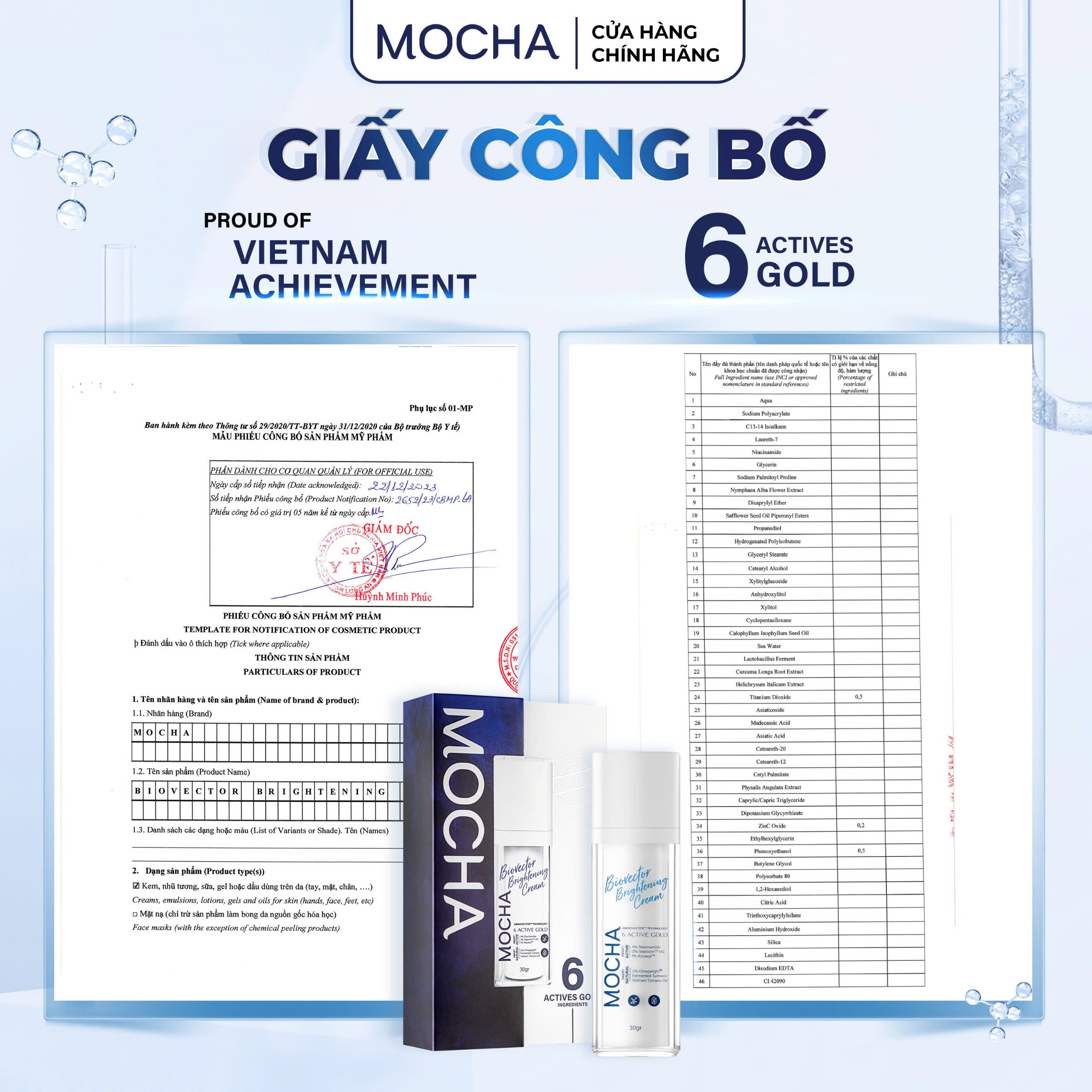 Kem dưỡng sáng và phục hồi da vi điểm  BIOVECTOR BRIGHTENING CREAM