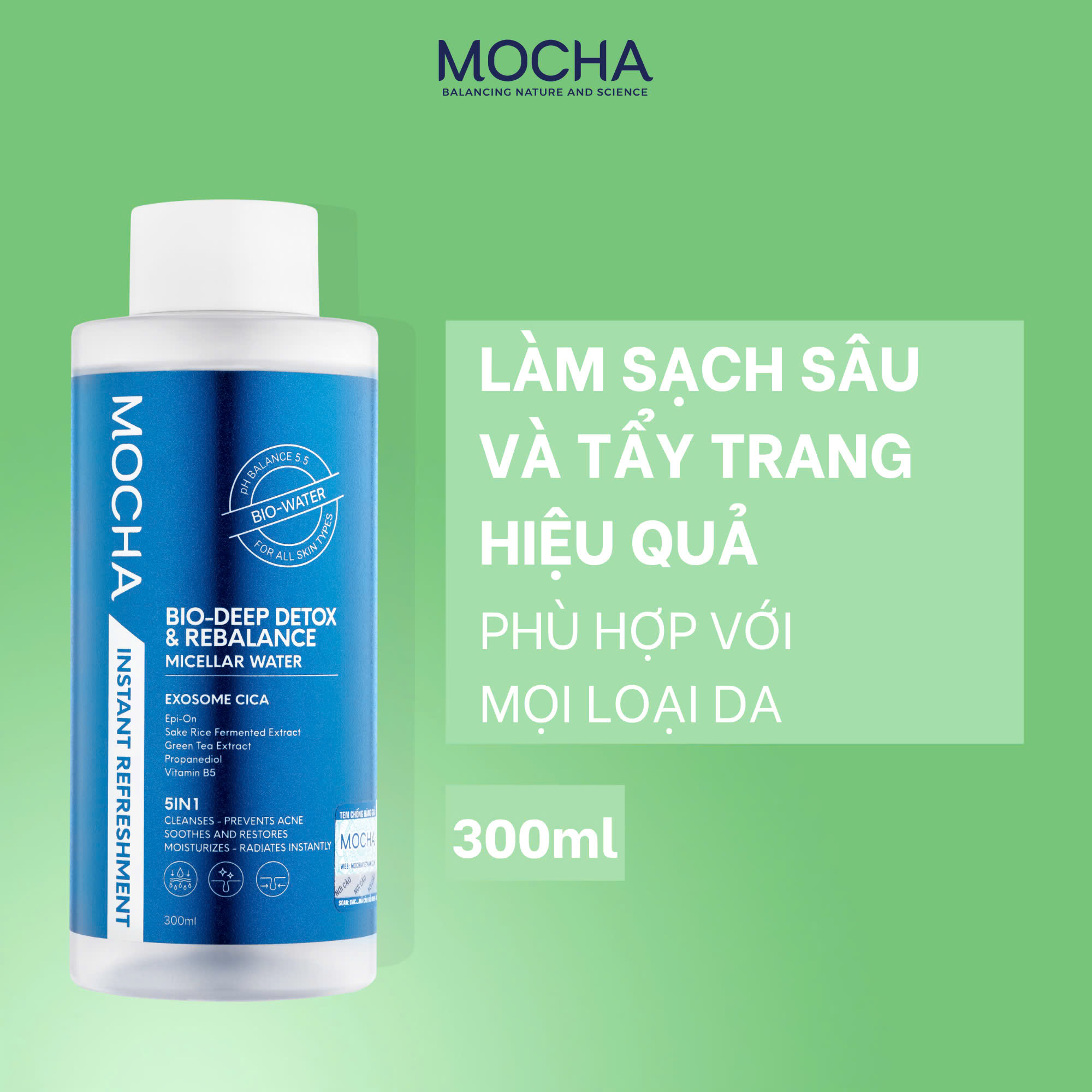 Tẩy trang sạch sâu và phục hồi hàng rào sinh học  BIO-DEEP DETOX & REBALANCE