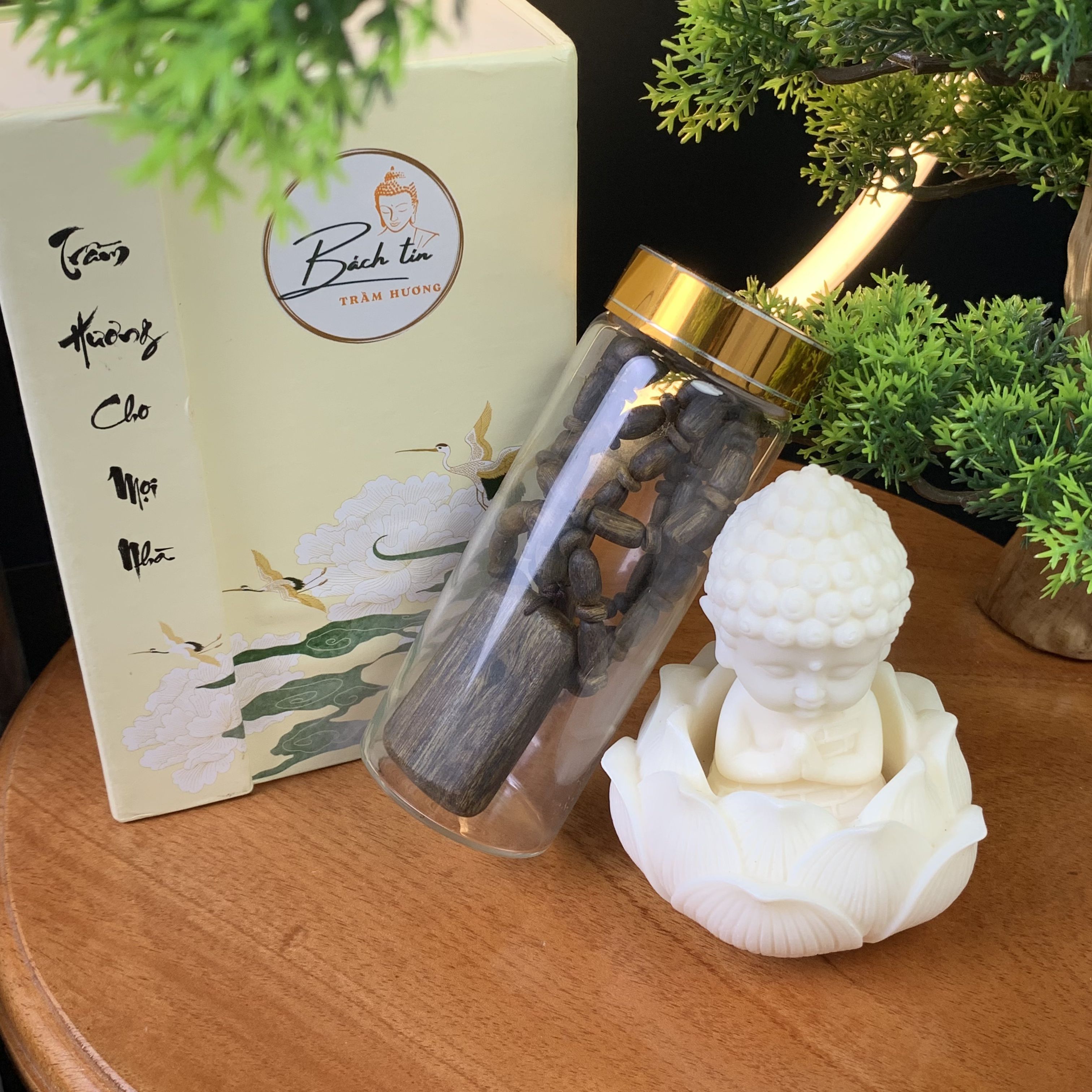 [LIVE] Vòng cổ trầm hương Kỳ Hải Nam cận chìm thơm nhẹ dễ chịu kèm mặt dây 20g 136