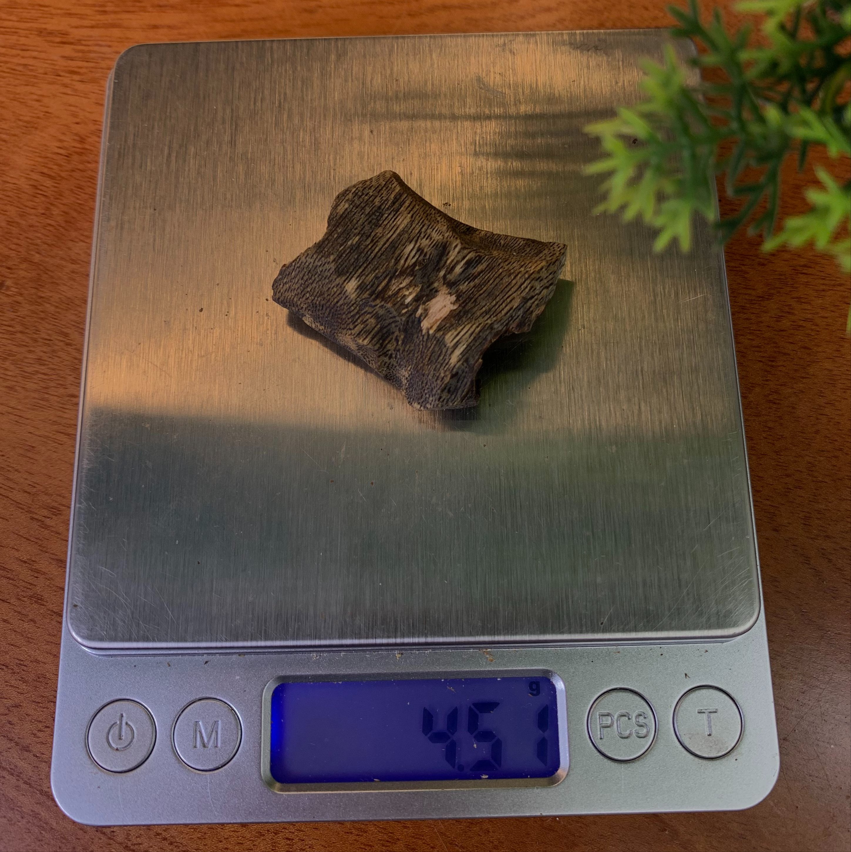 Miếng trầm hương Kỳ Hải Nam xông đốt bỏ ví tài lộc và bình an, gỗ trầm hương phong thuỷ may mắn, sức khoẻ bình an miếng 3-4g 103