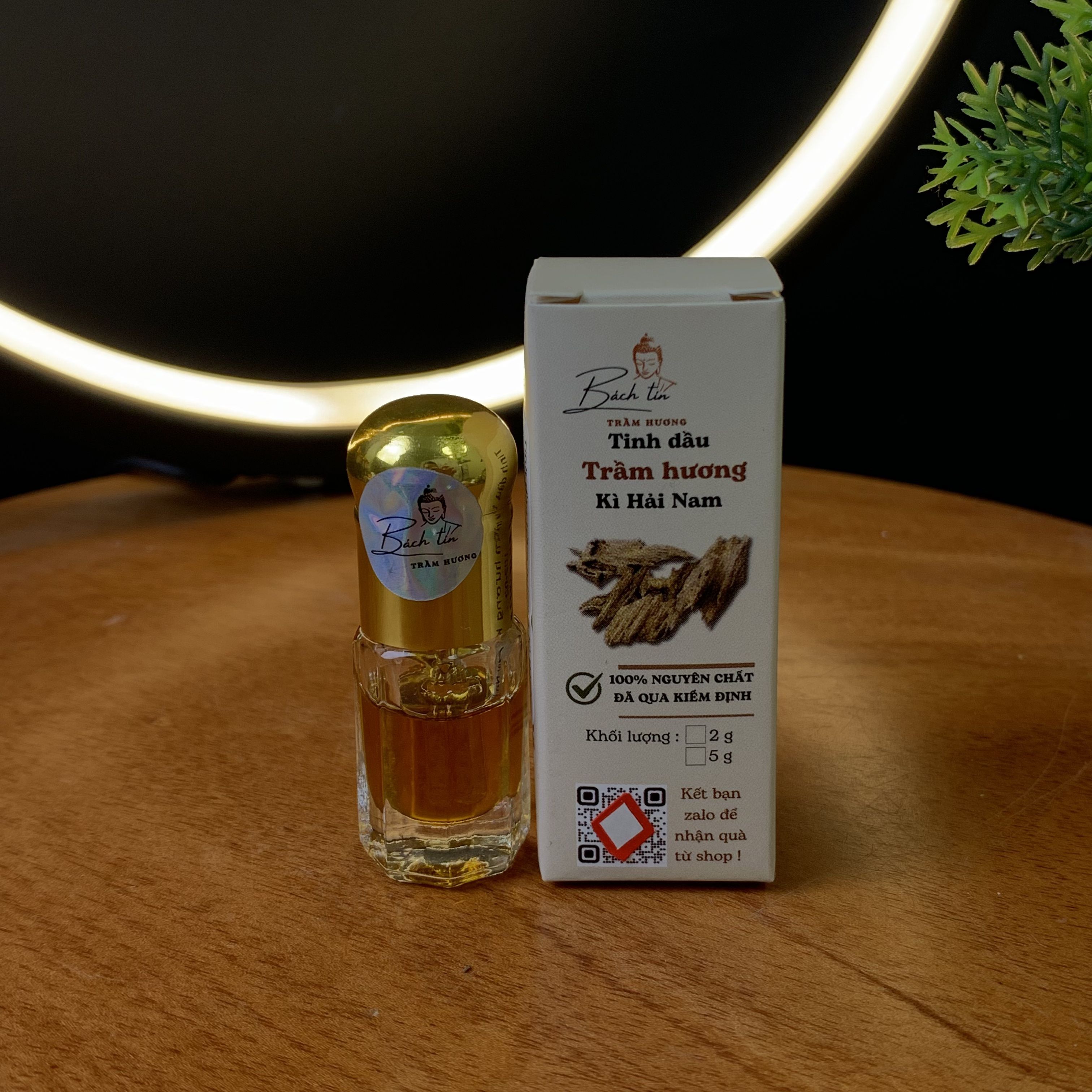 Tinh dầu trầm hương Kì Hải Nam lọ que chấm 2gram nguyên chất Bách Tín thiên nhiên thơm phòng xông nhà nước hoa