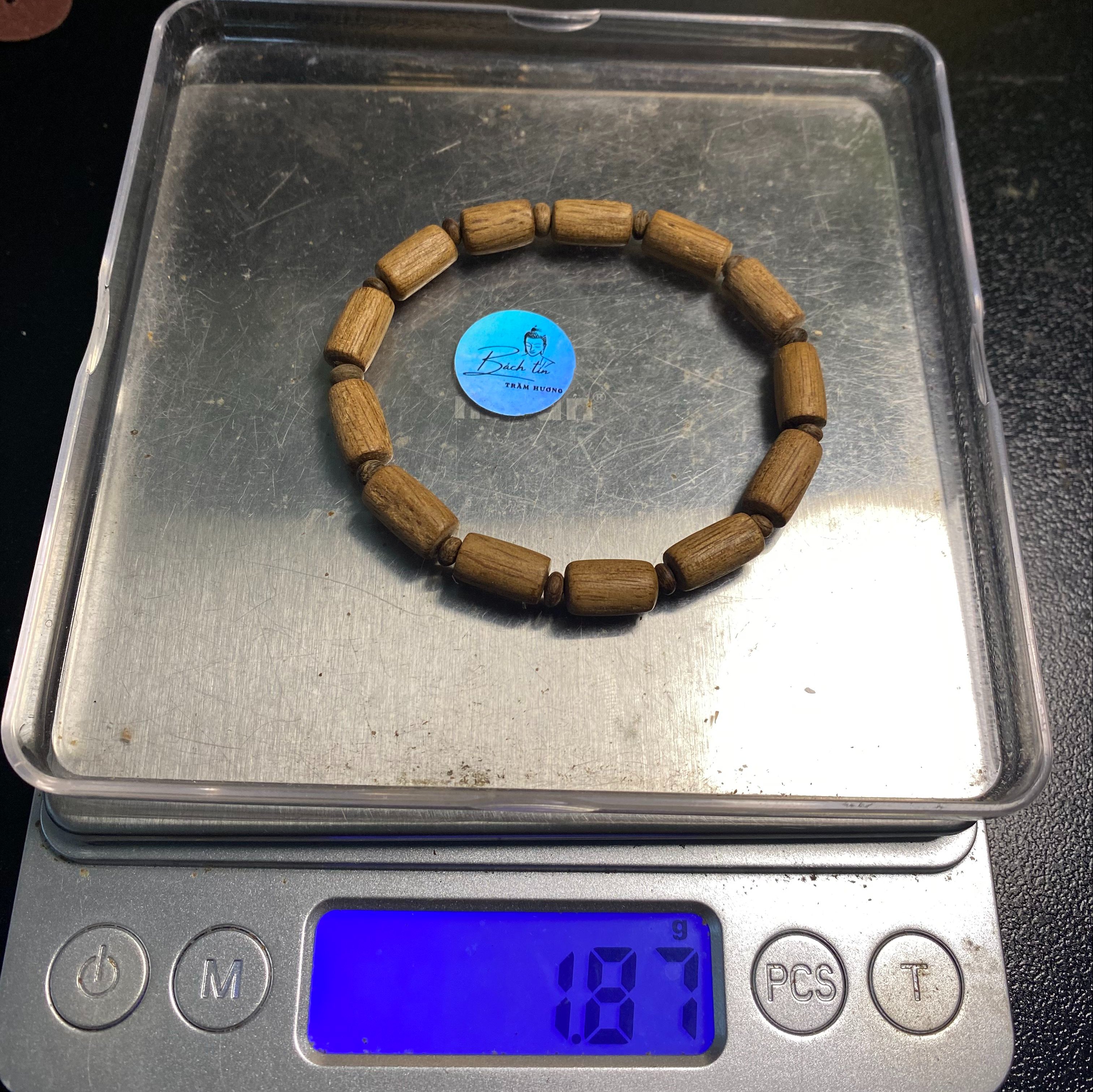 Vòng tay trầm hương Terenganu hạt 5li nhỏ tay nữ hoặc trẻ em 055