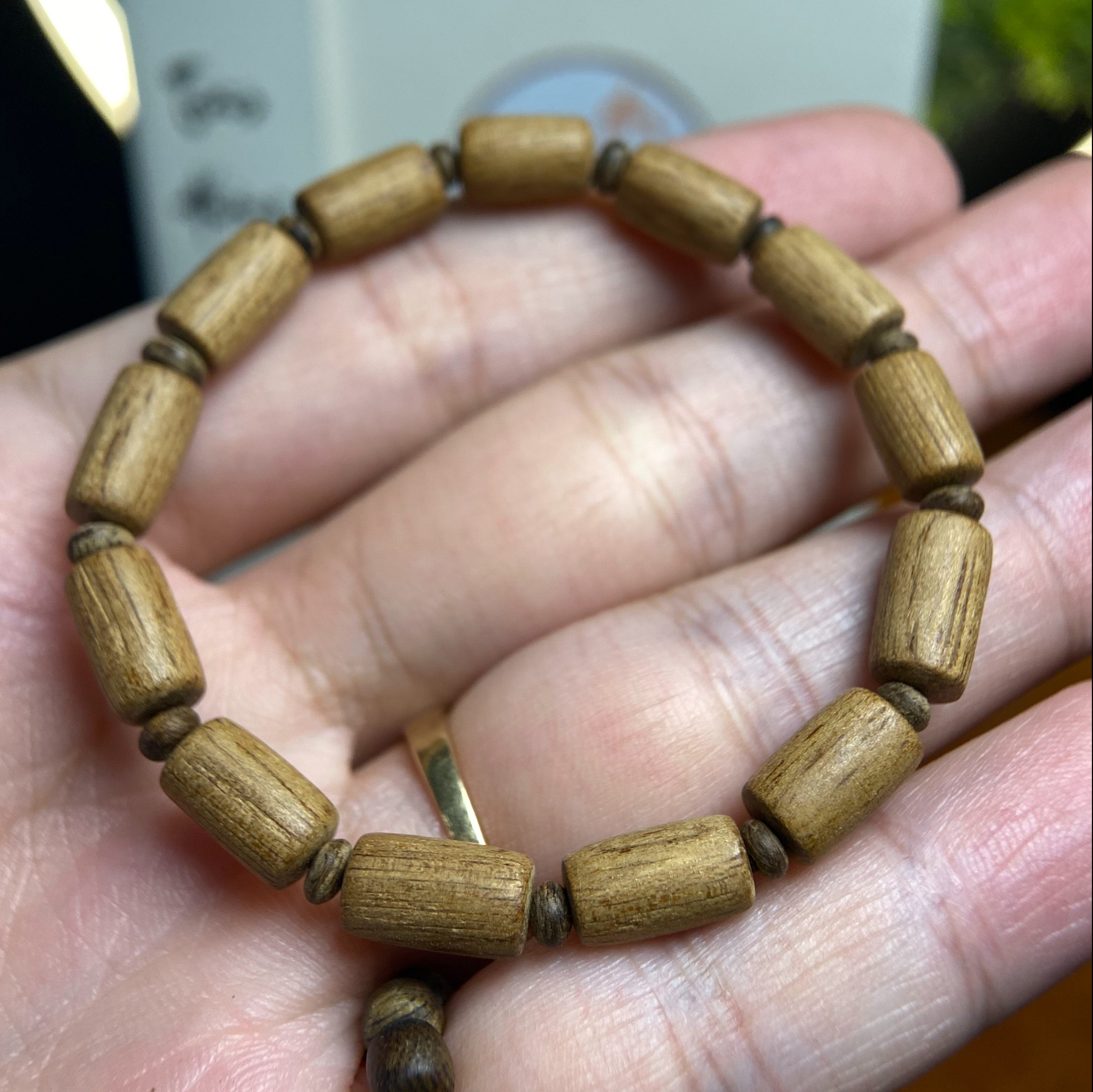 Vòng tay trầm hương Terenganu hạt 5li nhỏ tay nữ hoặc trẻ em 055