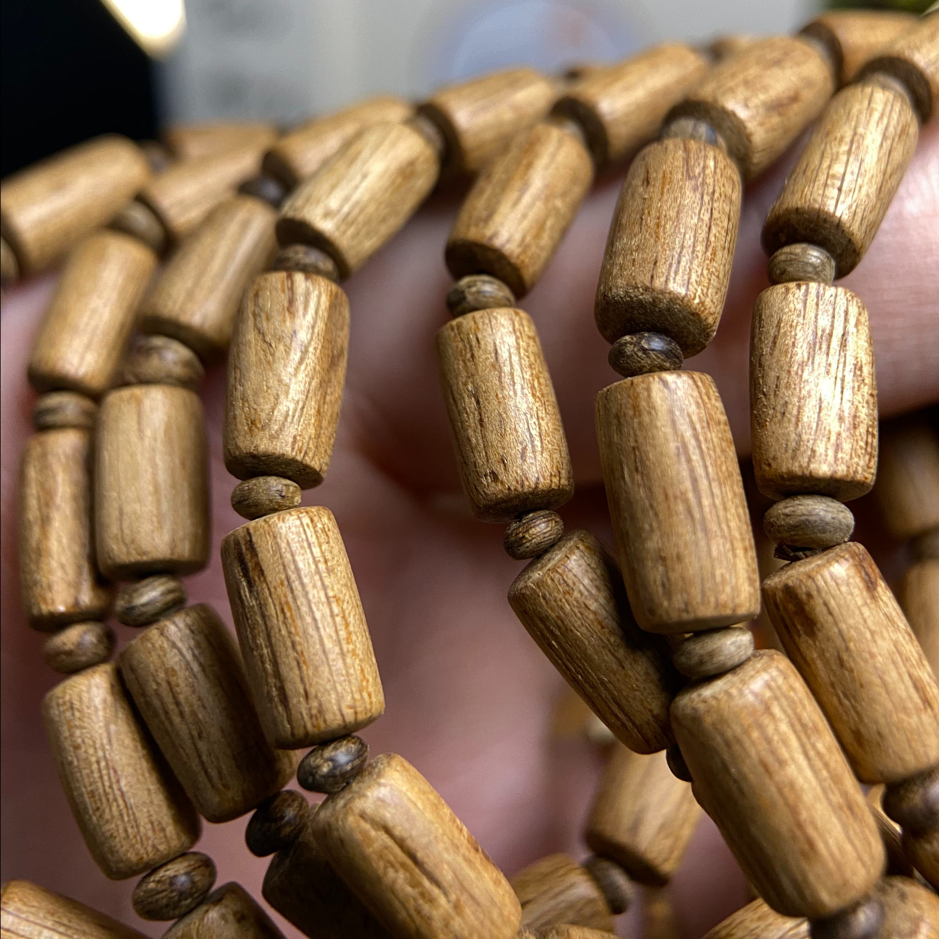 Vòng tay trầm hương Terenganu hạt 5li nhỏ tay nữ hoặc trẻ em 055