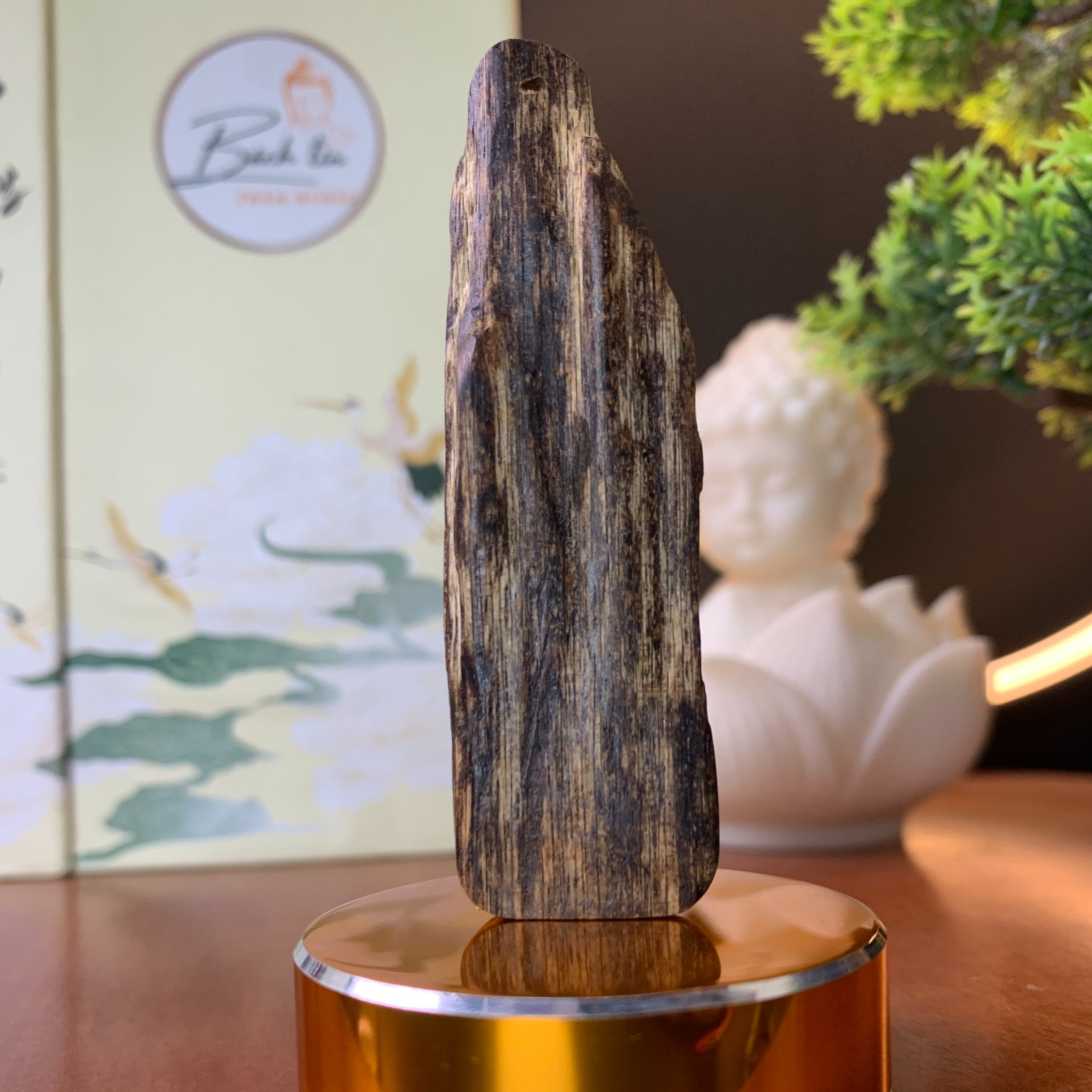 [LIMITED] Mặt trầm hương cận chìm Tarakan Indonesia thơm sống ngọt siêu mạnh bốc #0003