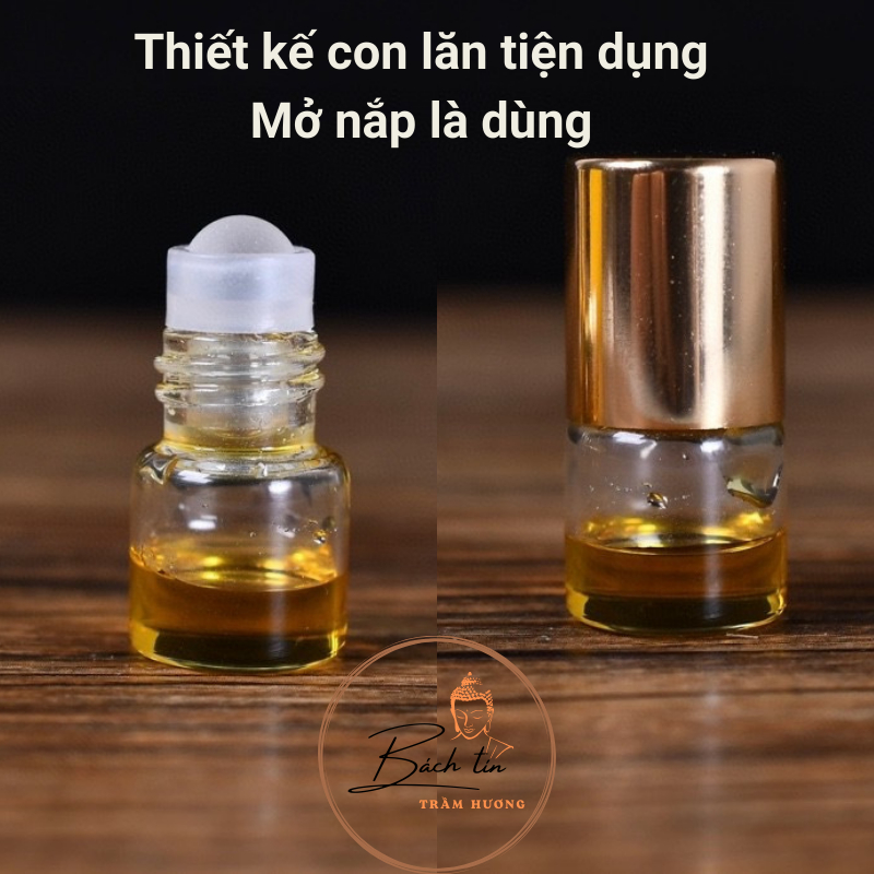 Tinh dầu trầm hương nguyên chất Bách Tín thiên nhiên liệu pháp mùi hương, hỗ trợ giấc ngủ 1-5gram