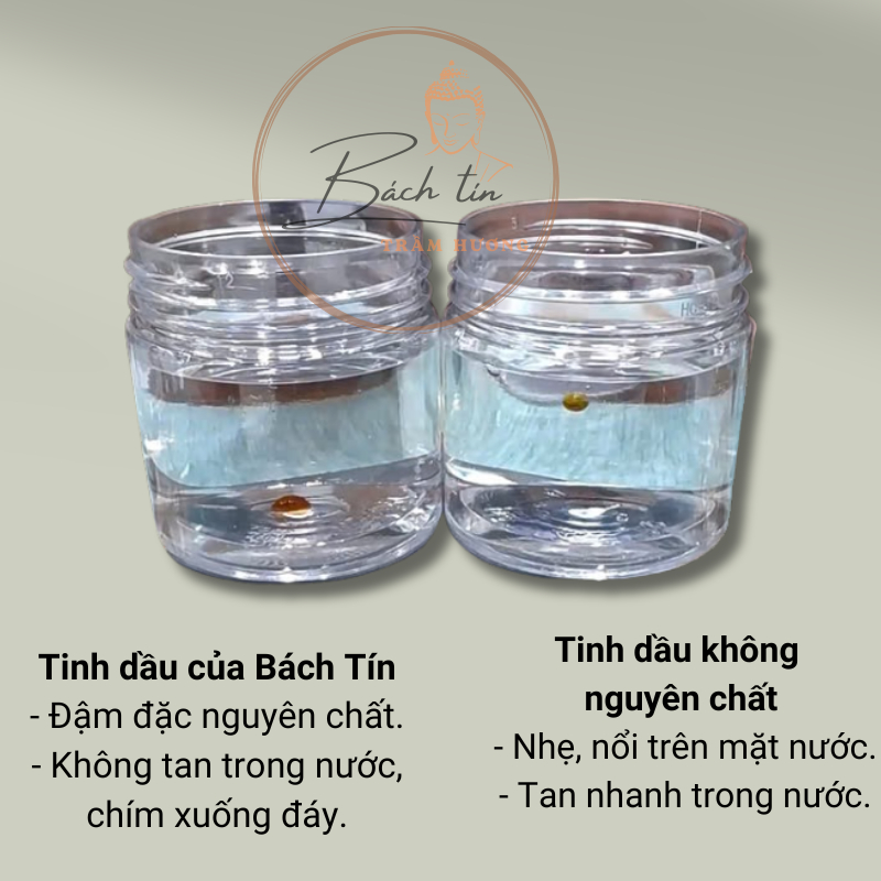 Tinh dầu trầm hương nguyên chất Bách Tín thiên nhiên liệu pháp mùi hương, hỗ trợ giấc ngủ 1-5gram