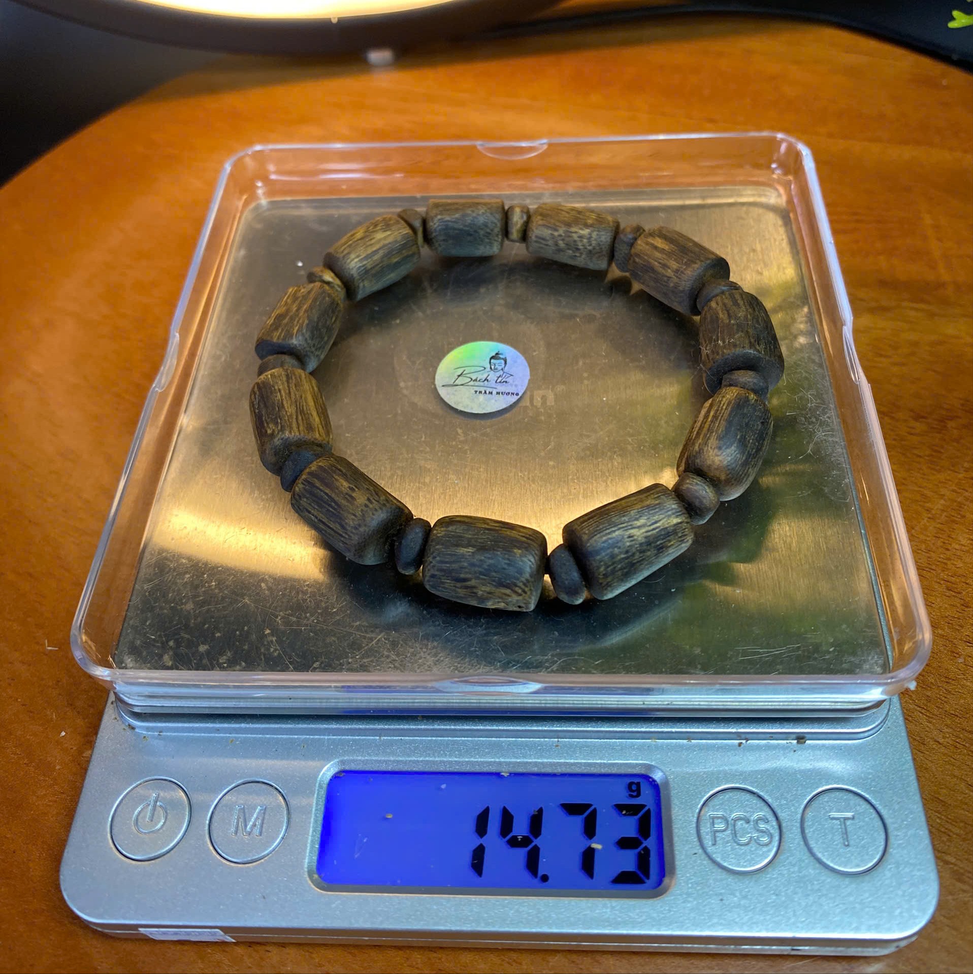 [LIVE] Vòng tay trầm hương Kì Hải Nam chìm nước Tâm Kì dầu đốt trúc 10-12li dầu đen 046
