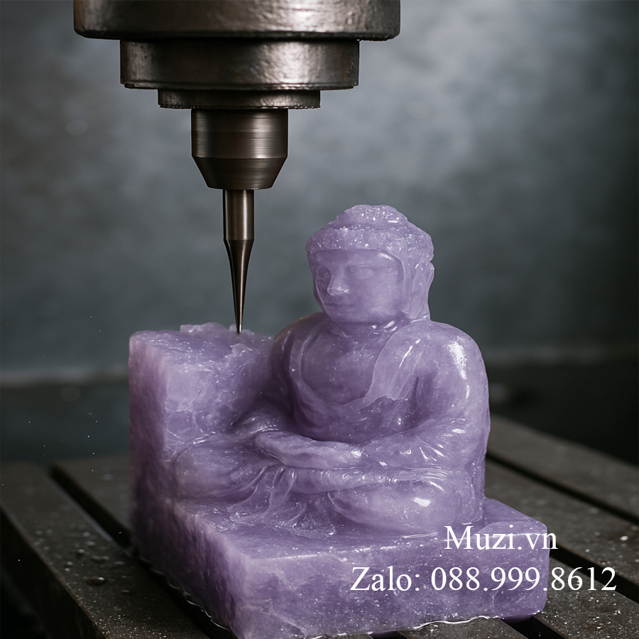 Đá Thạch Anh Trong Chạm Khắc Đá Quý Bằng Máy CNC