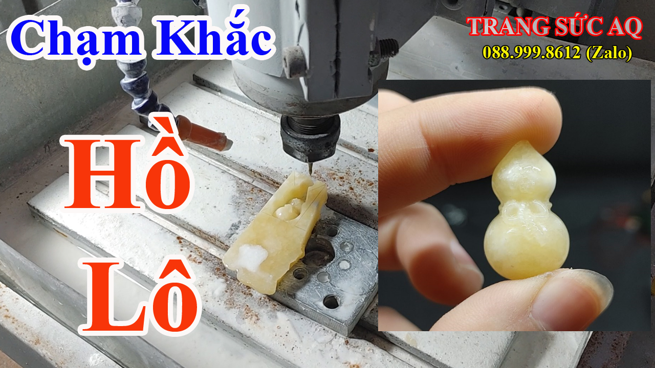 Muzi Máy CNC Chạm Khắc Đá - Chạm Mặt Dây Chuyền Hồ Lô