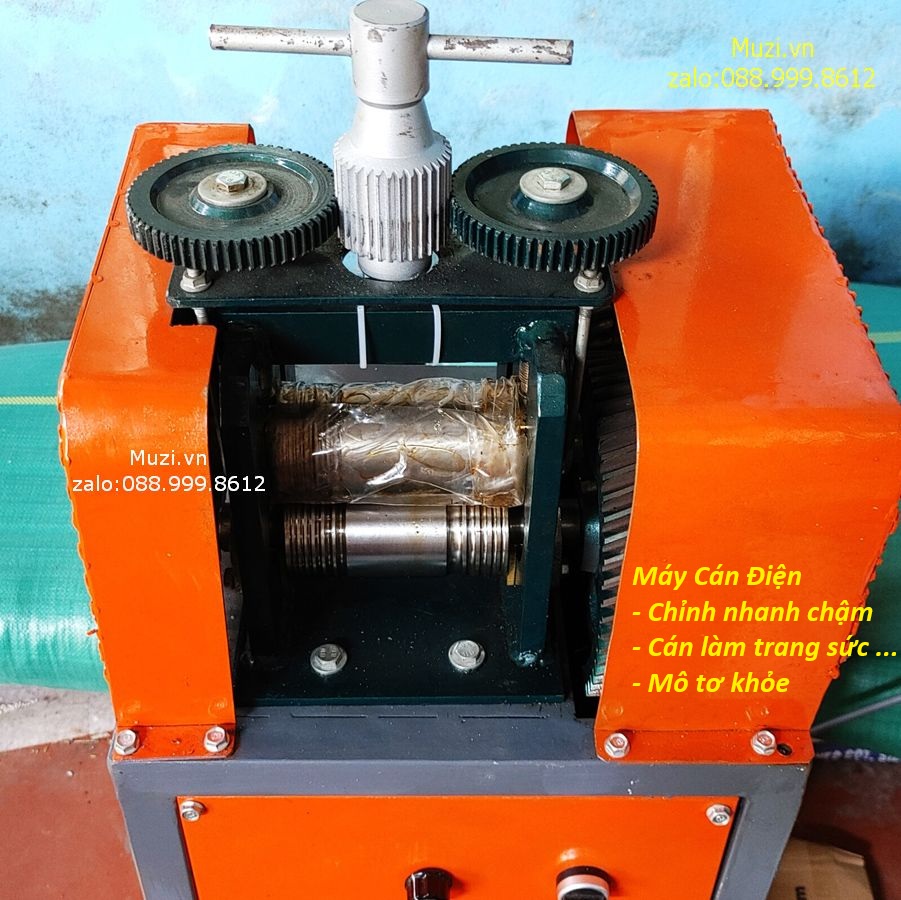 Máy Cán Vàng Bạc Bằng Điện Mô Tơ Chỉnh Nhanh Chậm - Dụng Cụ Kim Hoàn