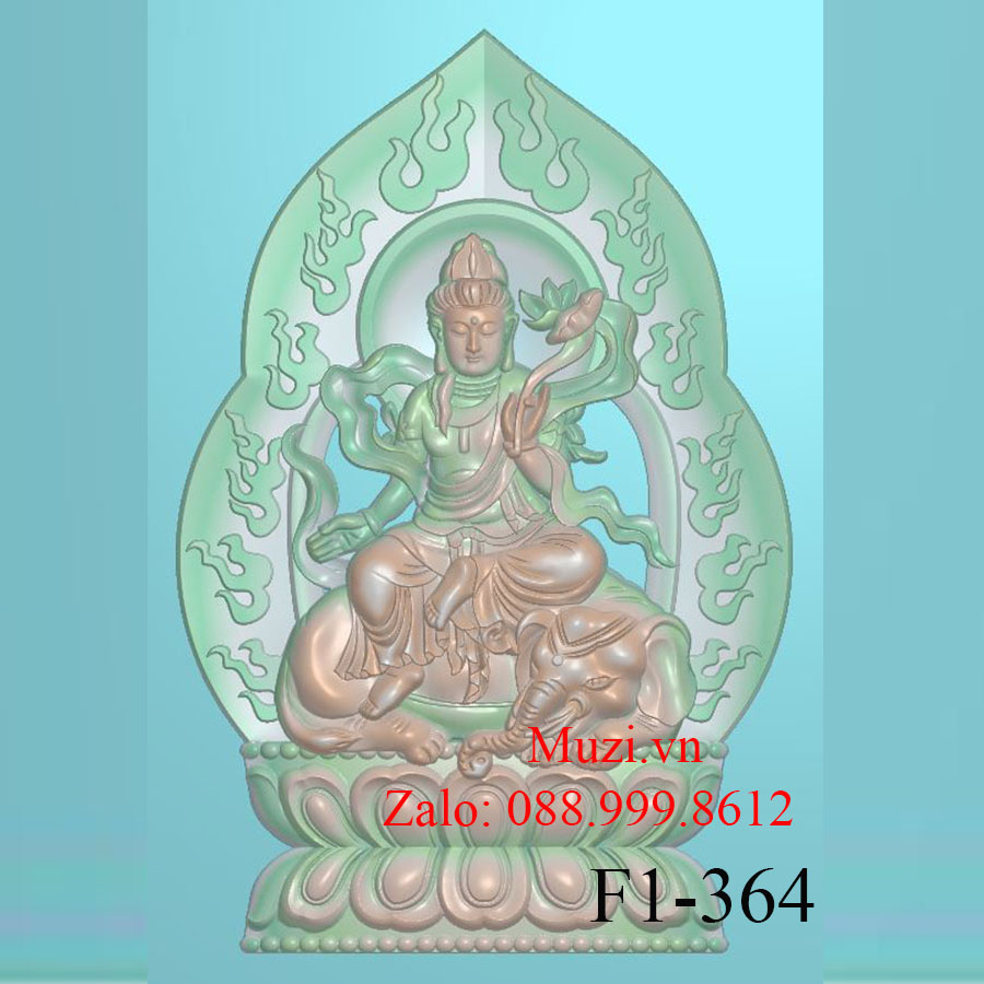MẪU CNC PHẬT PHỔ HIỀN BỒ TÁT (F1-364)