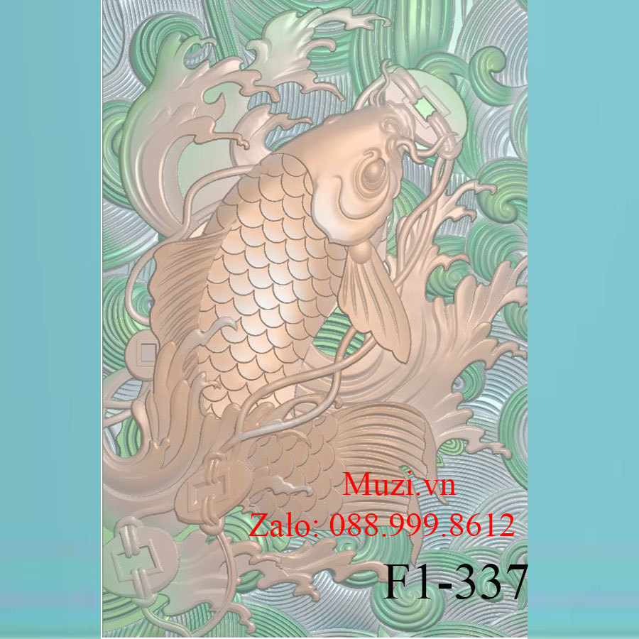 MẪU CNC CÁ CHÉP HÓA RỒNG (F1-337)
