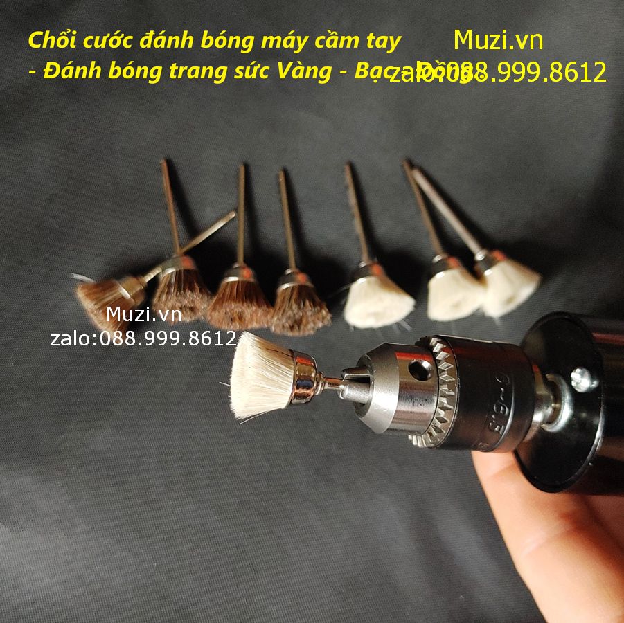 Chổi Cước Đánh Bóng Máy Cầm Tay - Dụng Cụ Kim Hoàn