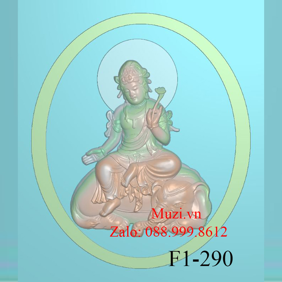 MẪU CNC PHẬT PHỔ HIỀN BỒ TÁT (F1-290)
