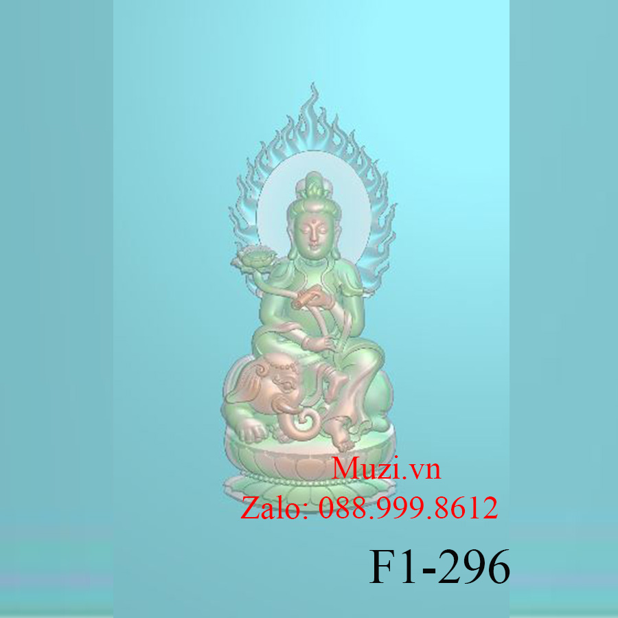 MẪU CNC PHẬT PHỔ HIỀN BỒ TÁT (F1-296)
