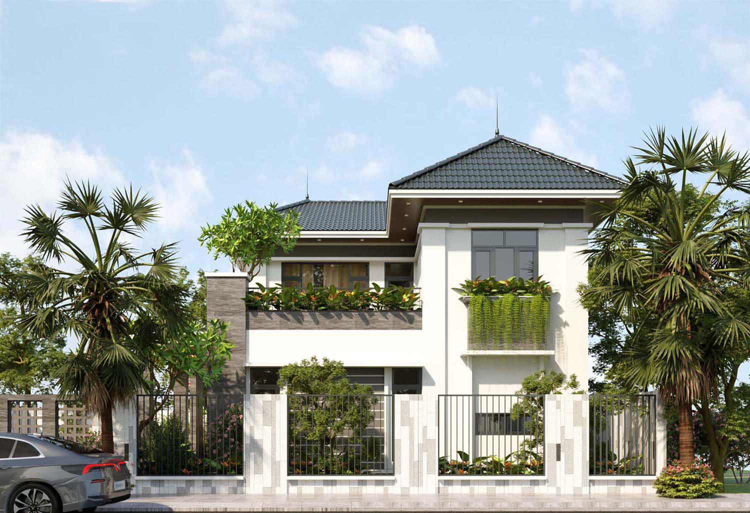 Nội thất biệt thự phong cách hiện đại Bắc Giang