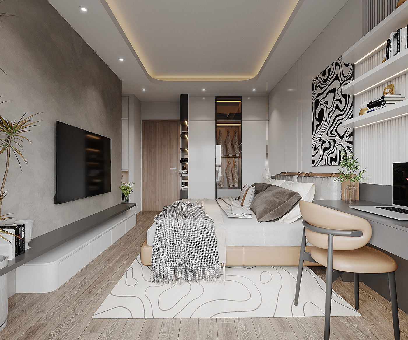 Nội thất nhà phố 3 tầng đẹp