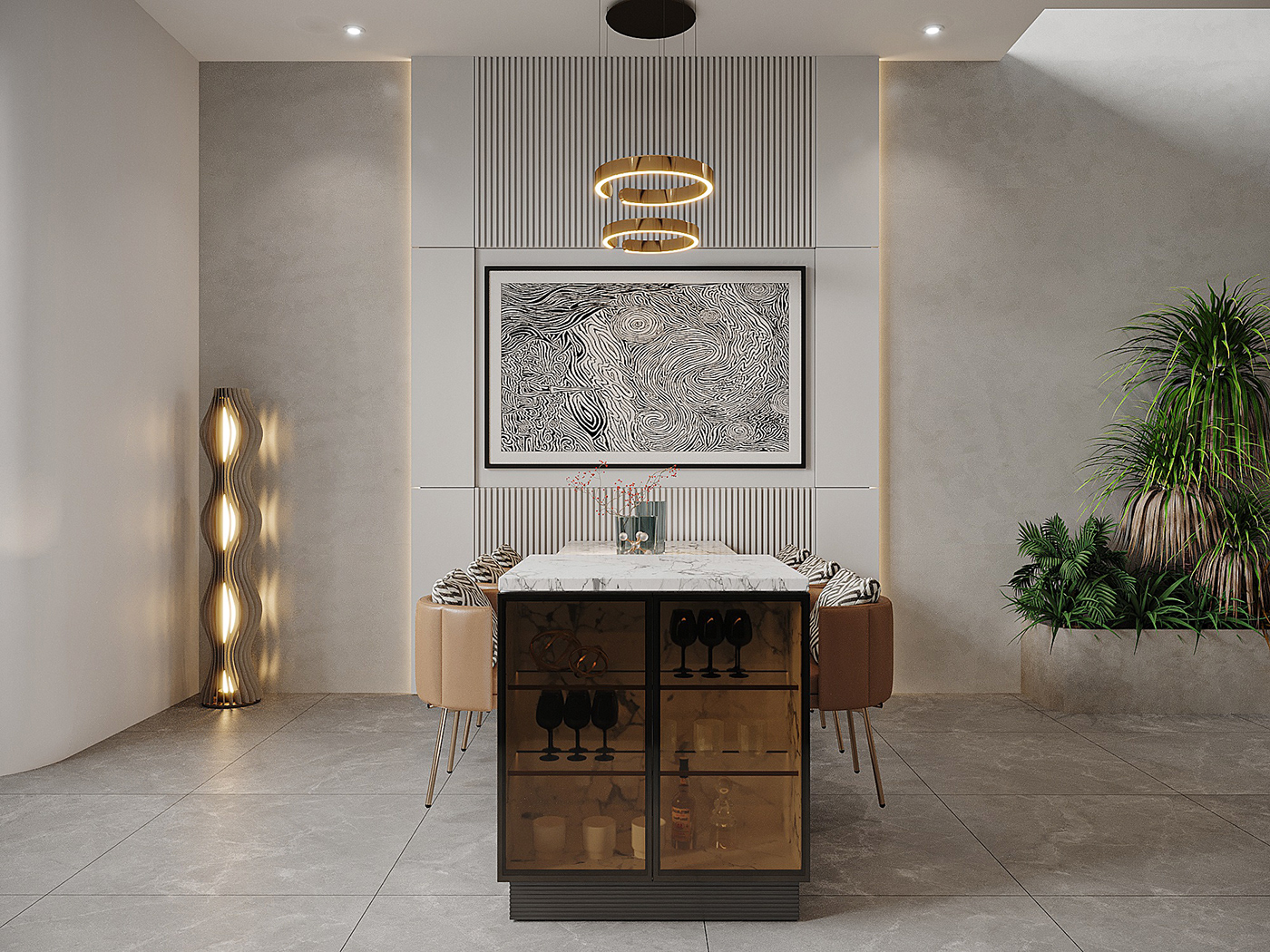 Nội thất nhà phố 3 tầng đẹp
