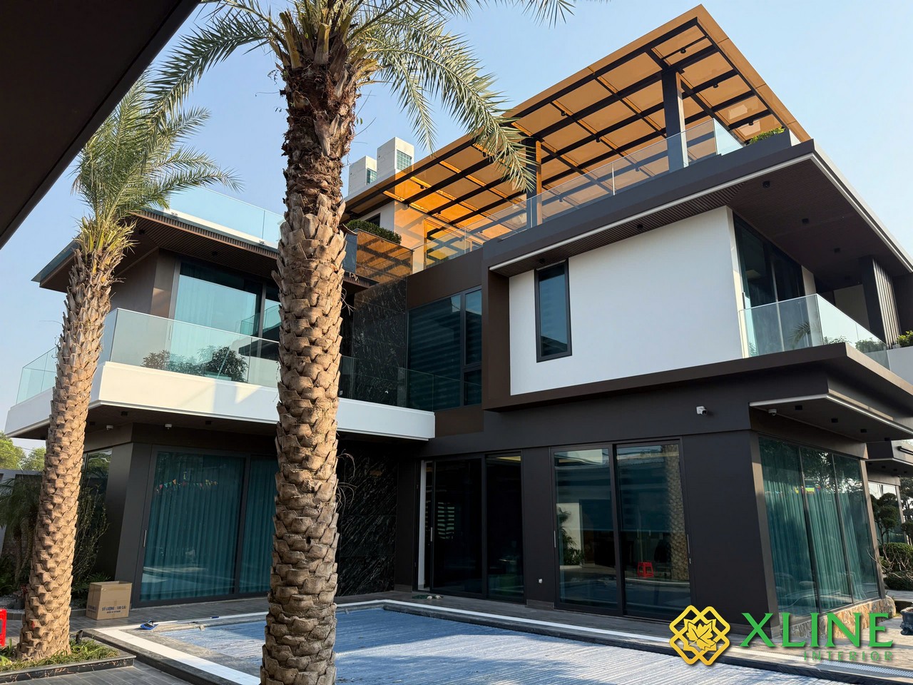 Thi công nội thất nhà biệt thự 2 tầng đẹp hiện đại Bắc Giang
