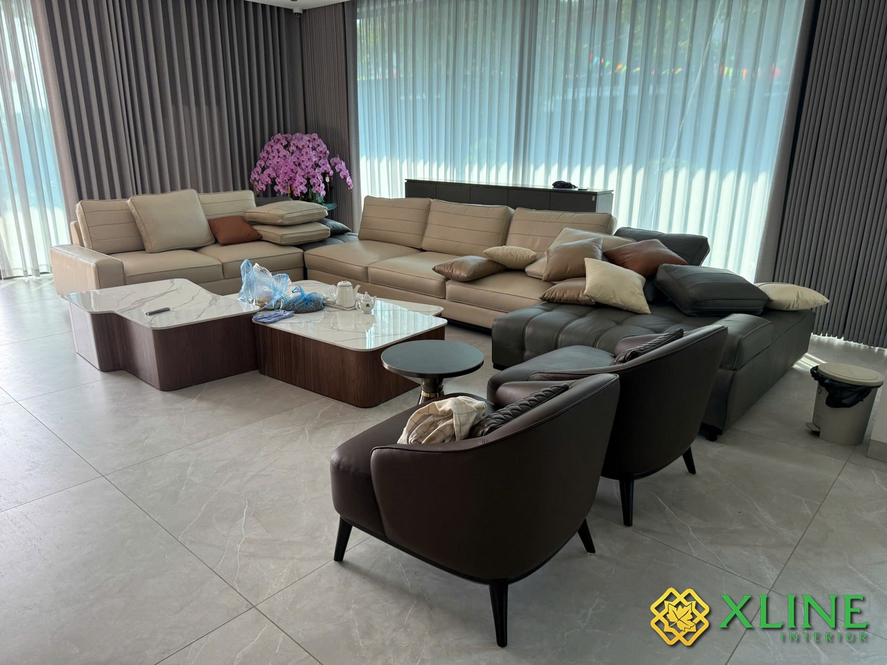 Thi công nội thất nhà biệt thự 2 tầng đẹp hiện đại Bắc Giang