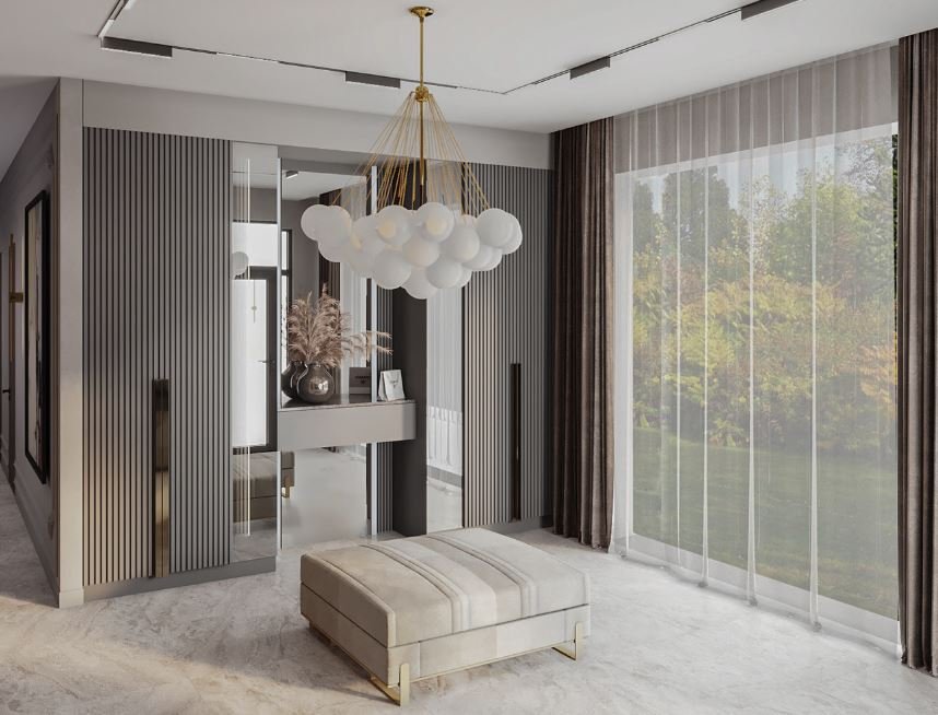 Thi công nội thất biệt thự đẹp hiện đại Long Biên