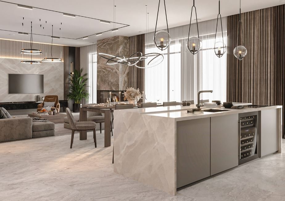 Thi công nội thất biệt thự đẹp hiện đại Long Biên