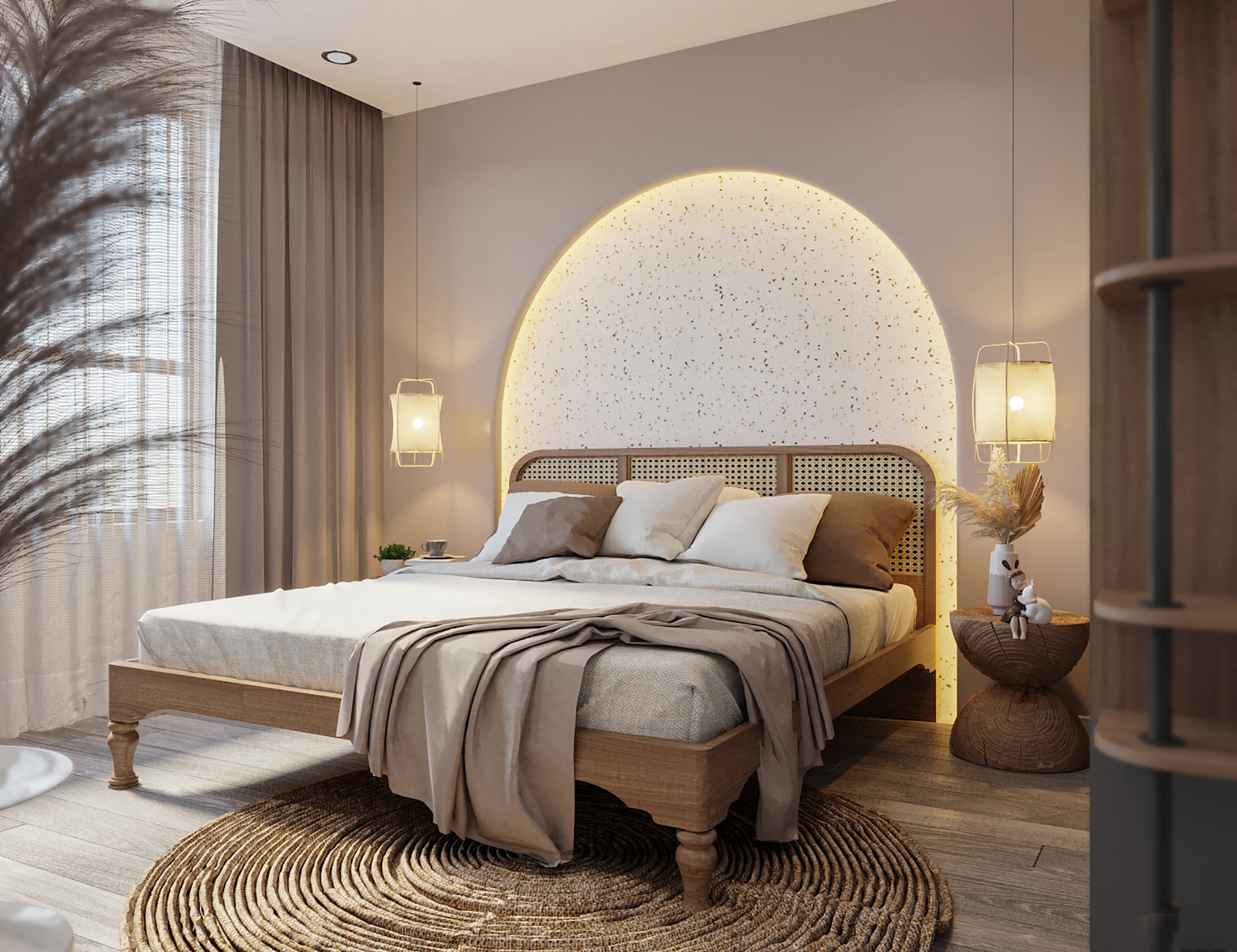 Thi công nội thất chung cư phong cách wasa wabi